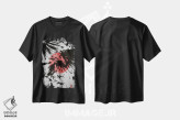 تیشرت مشکی طرح دار عقاب سامورایی، دکور آسیایی اثر جوزف فرناندو | immage.ir