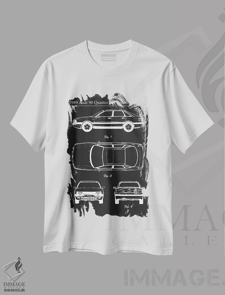 تیشرت سفید طرح دار آثار جوزف فرناندو - فروشگاه ایماژ