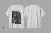 تیشرت سفید طرح دار شاتل فضایی ناسا، هنر تزئینی سیاه و سفید اثر جوزف فرناندو | immage.ir