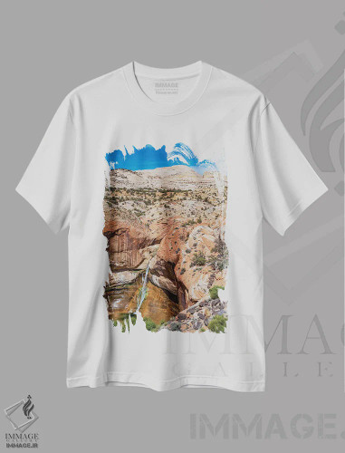 تیشرت سفید طرح دار آثار جف فوت - immage.ir