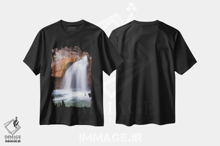 تیشرت مشکی طرح دار آثار جف فوت - immage.ir