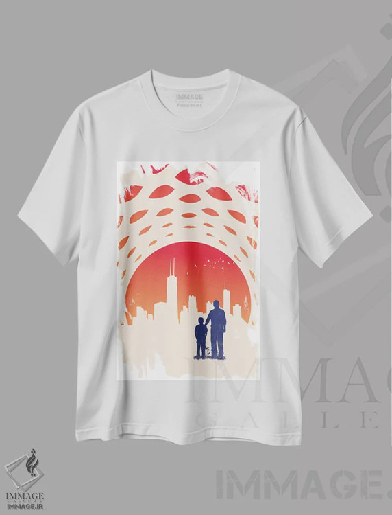 تیشرت سفید طرح دار روباه، تزئینی اثر جی فلک | immage.ir