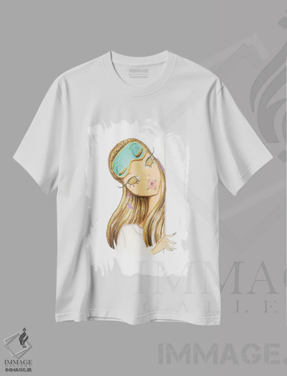 تیشرت سفید طرح دار می توانم از گوشی ات استفاده کنم؟، دست نقاشی و طراحی دستی اثر جوزفینا فرناندز | immage.ir