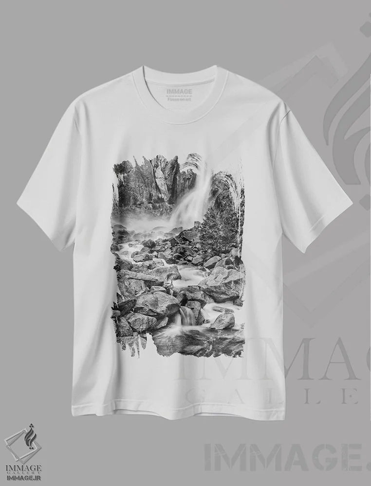 تیشرت سفید طرح دار آثار جان فورد - immage.ir