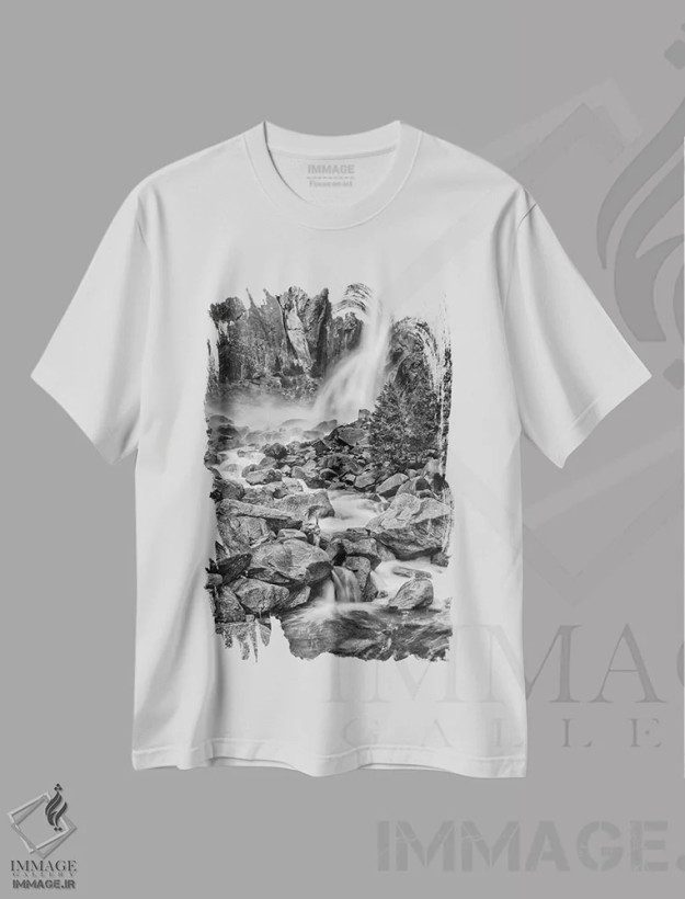 تیشرت سفید طرح دار آثار جان فورد - immage.ir