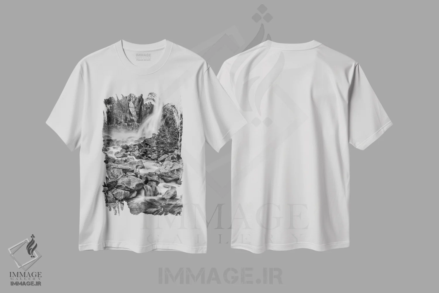 تیشرت سفید طرح دار آثار جان فورد - immage.ir