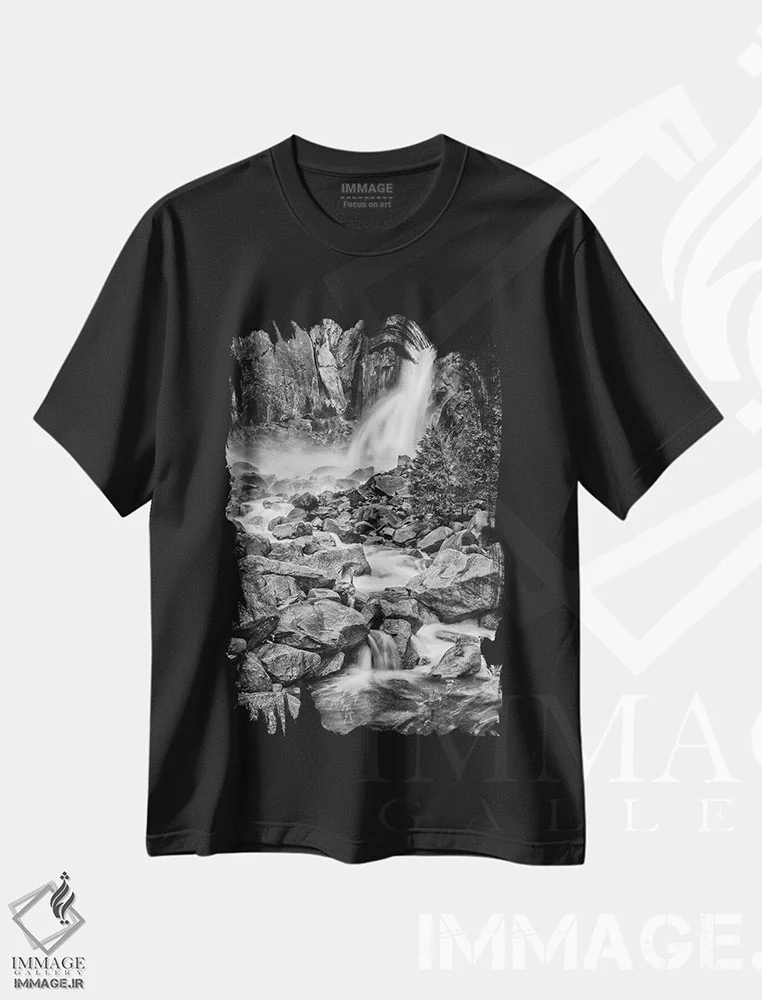 تیشرت مشکی طرح دار آثار جان فورد - فروشگاه ایماژ