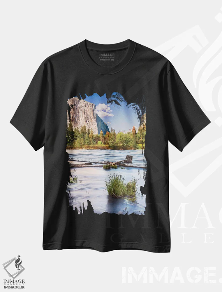 تیشرت مشکی طرح دار آثار جان فورد - فروشگاه ایماژ