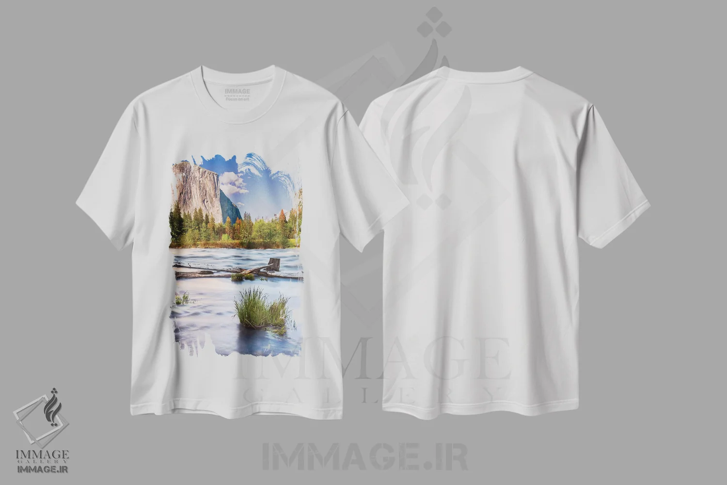 تیشرت سفید طرح دار آثار جان فورد - immage.ir