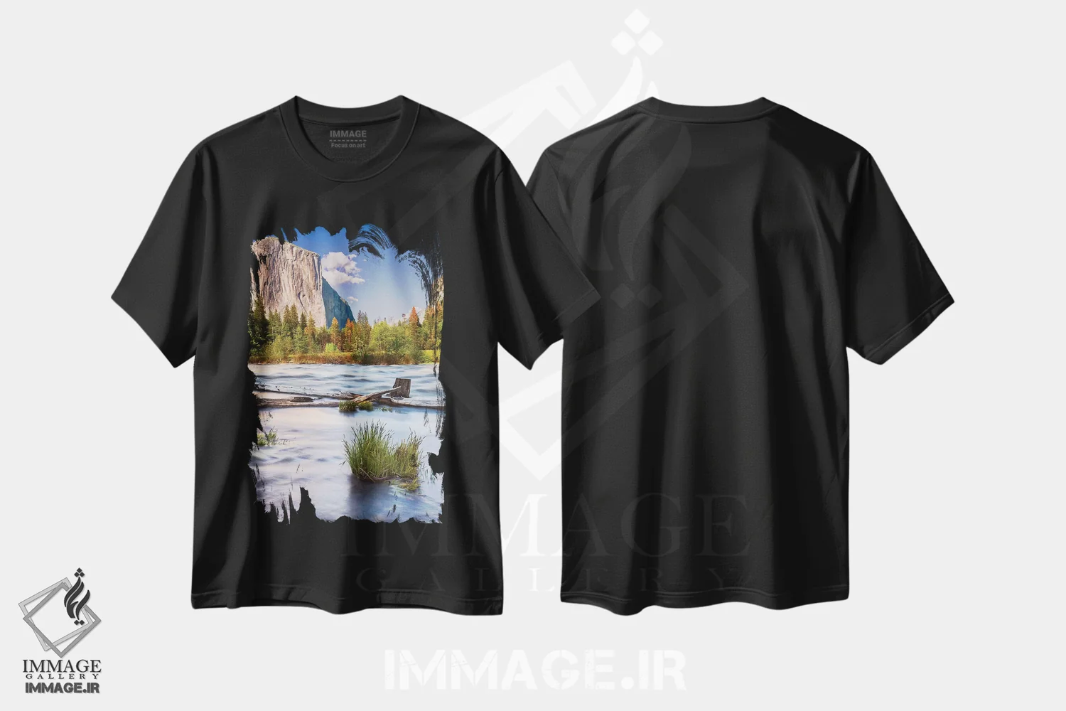 تیشرت مشکی طرح دار آثار جان فورد - فروشگاه ایماژ