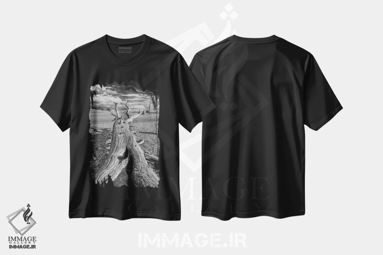 تیشرت مشکی طرح دار آثار جان فورد - immage.ir