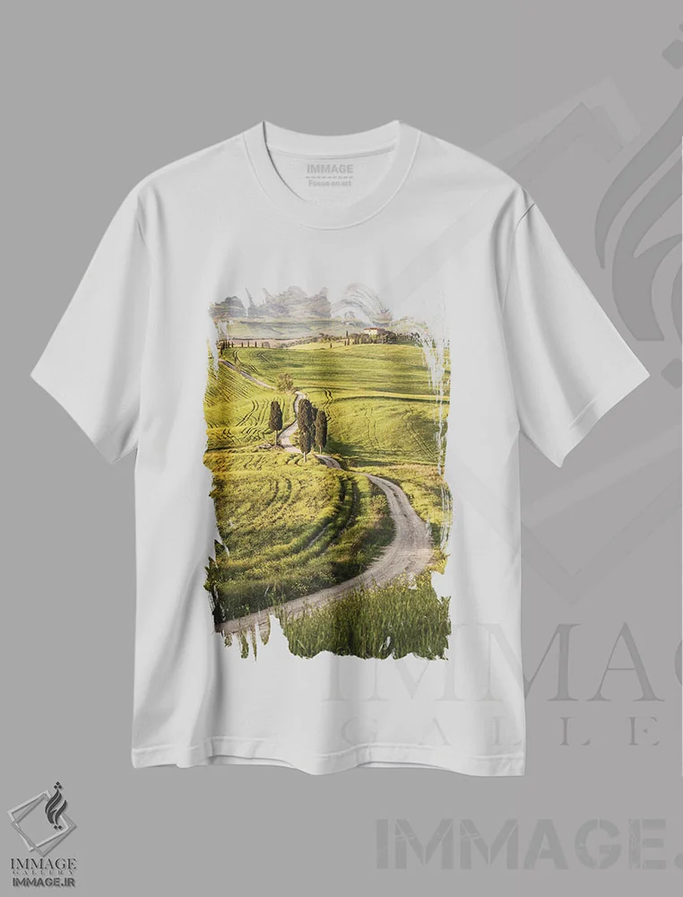 تیشرت سفید طرح دار آثار جان فورد - فروشگاه ایماژ