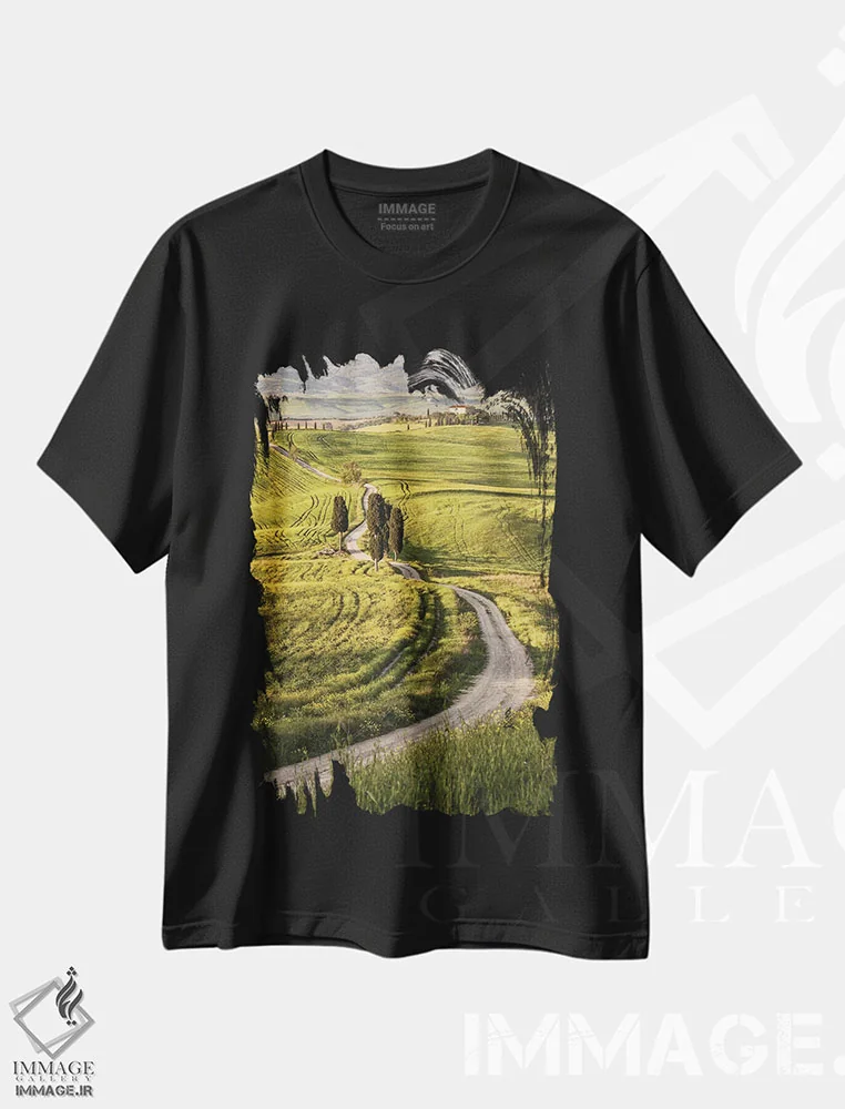 تیشرت مشکی طرح دار آثار جان فورد - immage.ir