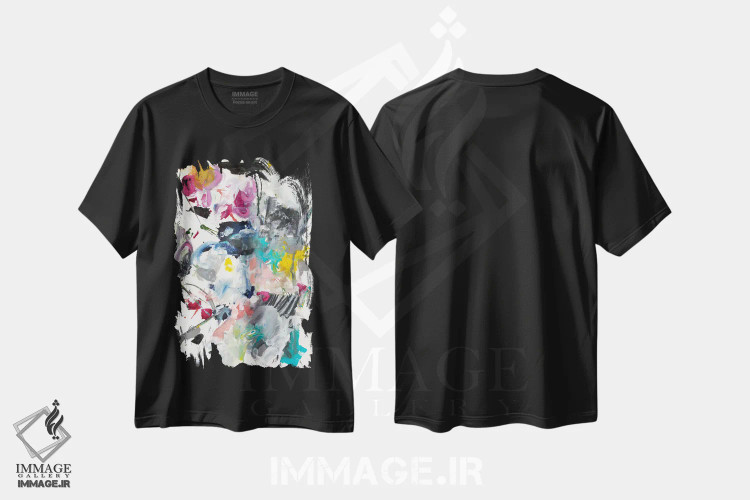 تیشرت مشکی طرح دار سمفونی II اثر جودی فوکس | immage.ir