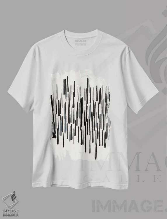تیشرت سفید طرح دار تنالیته II اثر جودی فوکس | immage.ir