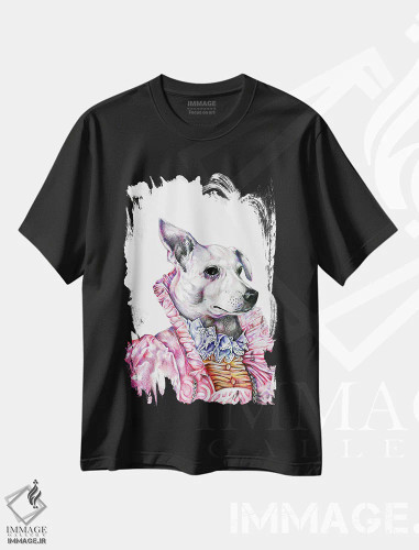 تیشرت مشکی طرح دار ناوی، هنر فاخر اثر جیمی فوربز | فروشگاه ایماژ