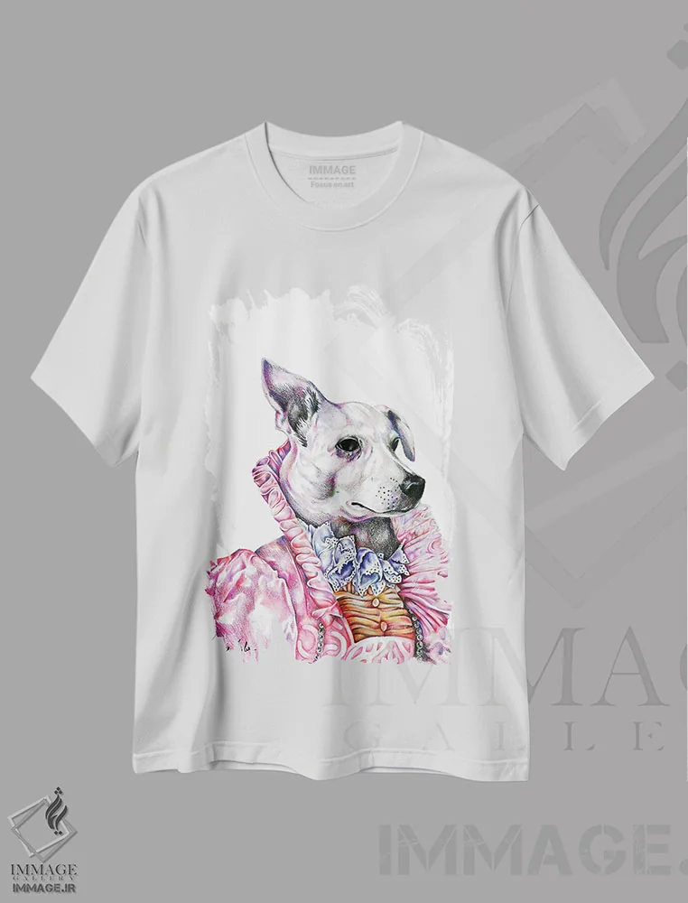 تیشرت سفید طرح دار ناوی، هنر فاخر اثر جیمی فوربز | immage.ir