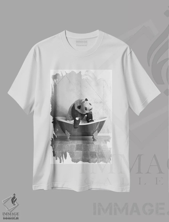 تیشرت سفید طرح دار کوالا روی توالت، هنر دیجیتال اثر جوفری فیلیپ | immage.ir