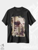 تیشرت مشکی طرح دار آثار جوفری فیلیپ - فروشگاه ایماژ