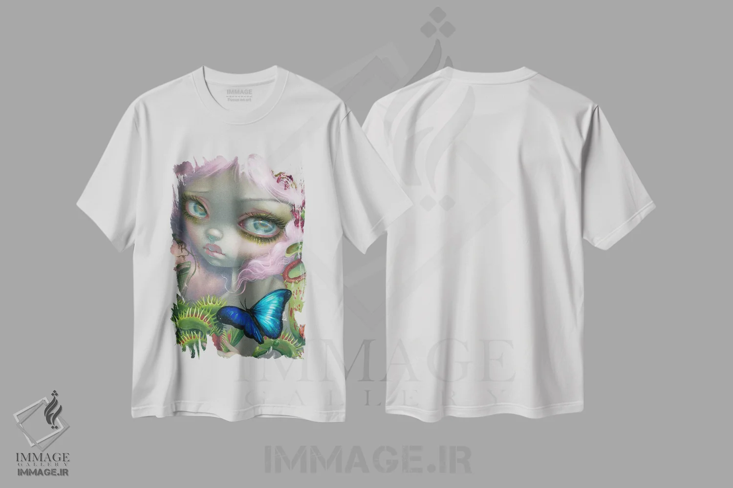 تیشرت سفید طرح دار حشره خانه، دکوراسیون جایگزین اثر جزمین بکِت-گریفیت | immage.ir