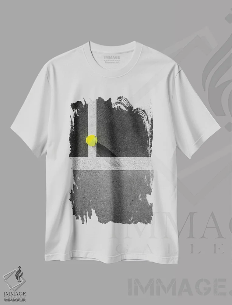تیشرت سفید طرح دار عشق-پانزده، تزئینی اثر جوزف اس. جیاکالونه | immage.ir