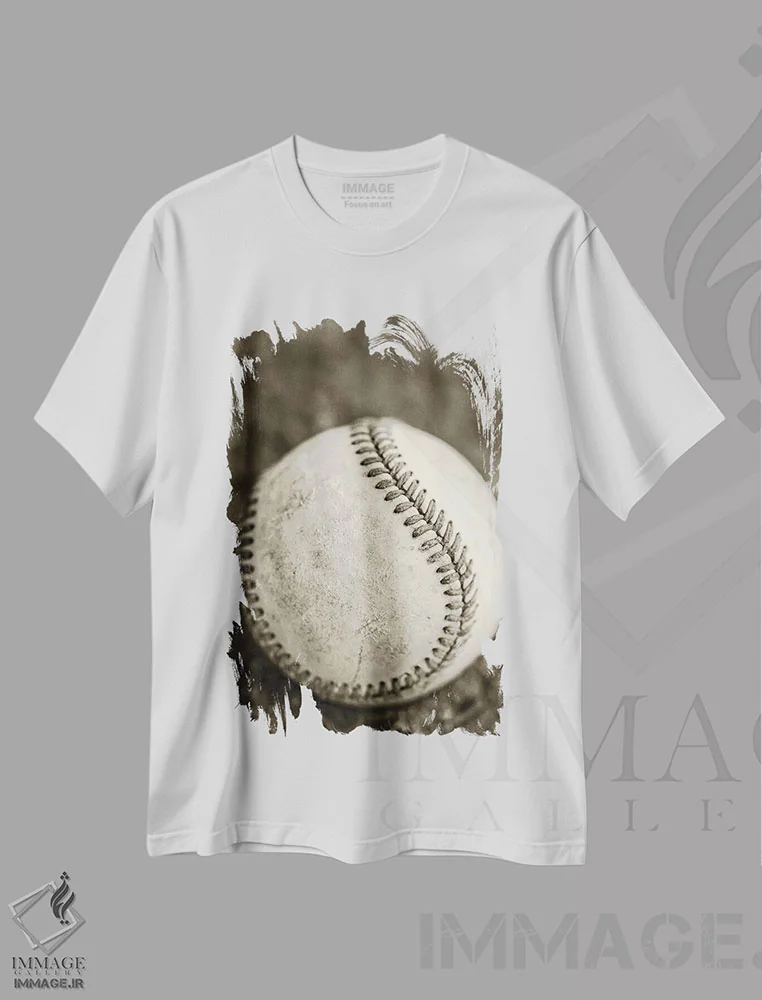 تیشرت سفید طرح دار مرا به مسابقه بیسبال ببر، مدیوم اثر جوزف اس. جیاکالونه | فروشگاه ایماژ