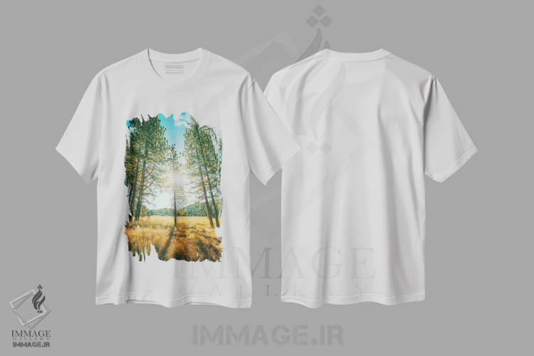 تیشرت سفید طرح دار پارک ایالتی کوه پالومار، مدیوم اثر جوزف اس. جیاکالونه | فروشگاه ایماژ
