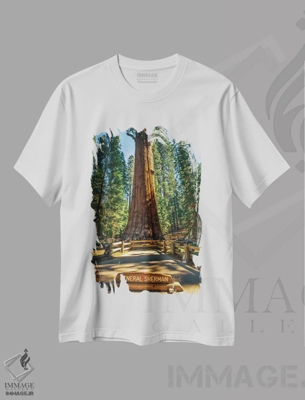 تیشرت سفید طرح دار ژنرال شرمن، مدیوم اثر جوزف اس. جیاکالونه | فروشگاه ایماژ