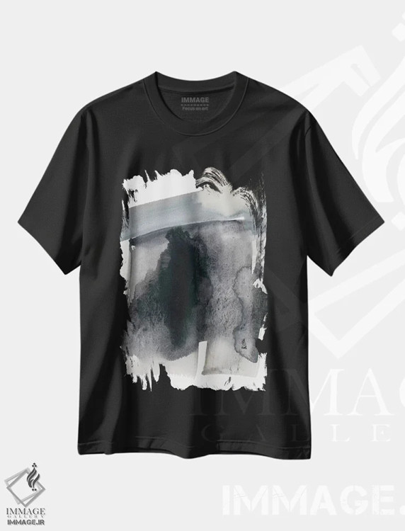 تیشرت مشکی طرح دار شبکهٔ جنبشی VIII اثر جنیفر گلدبرگر | فروشگاه ایماژ