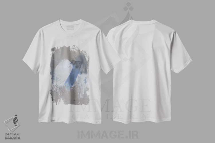 تیشرت سفید طرح دار مسیرهای ماتریسی III اثر جنیفر گلدبرگر | فروشگاه ایماژ