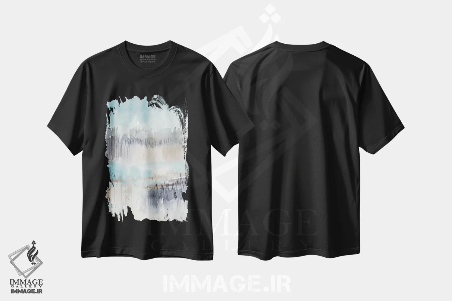 تیشرت مشکی طرح دار باتلاق آسمان I اثر جنیفر گلدبرگر | فروشگاه ایماژ