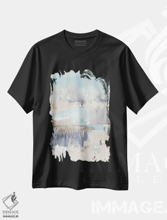 تیشرت مشکی طرح دار باتلاق آسمان II اثر جنیفر گلدبرگر | immage.ir