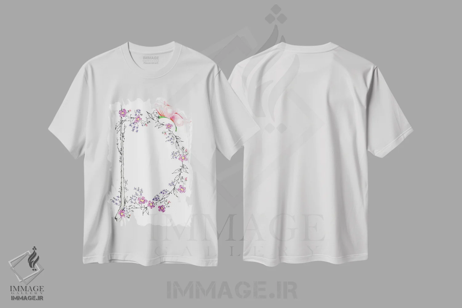 تیشرت سفید طرح دار حرف D، مدیوم اثر جوانا هابر | فروشگاه ایماژ