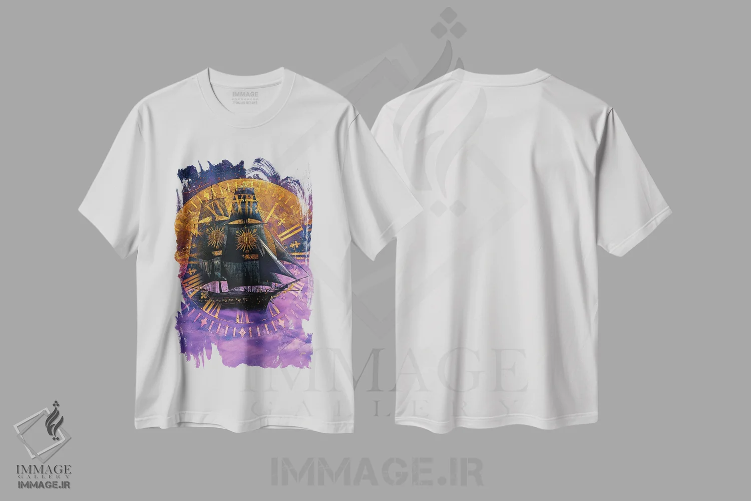 تیشرت سفید طرح دار بادبان بکش و برو، هنر دیجیتال اثر جسی جانسون | فروشگاه ایماژ