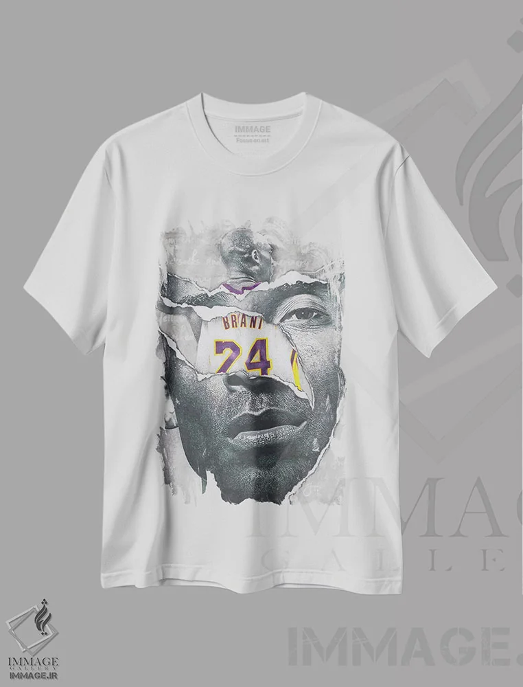 تیشرت سفید طرح دار بسکتبال عزیز، هنر آمریکایی آفریقایی تبار اثر جوزایا جونز | immage.ir