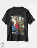 تیشرت مشکی طرح دار تارزان وحشتناک، هنر دیجیتال اثر جو جوسکو | فروشگاه ایماژ
