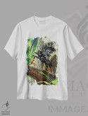 تیشرت سفید طرح دار Lord of the Jungle?,تارزان، ارباب جنگل، هنر دیجیتال اثر جو جوسکو | immage.ir