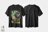 تیشرت مشکی طرح دار Lord of the Jungle?,تارزان، ارباب جنگل، هنر دیجیتال اثر جو جوسکو | فروشگاه ایماژ
