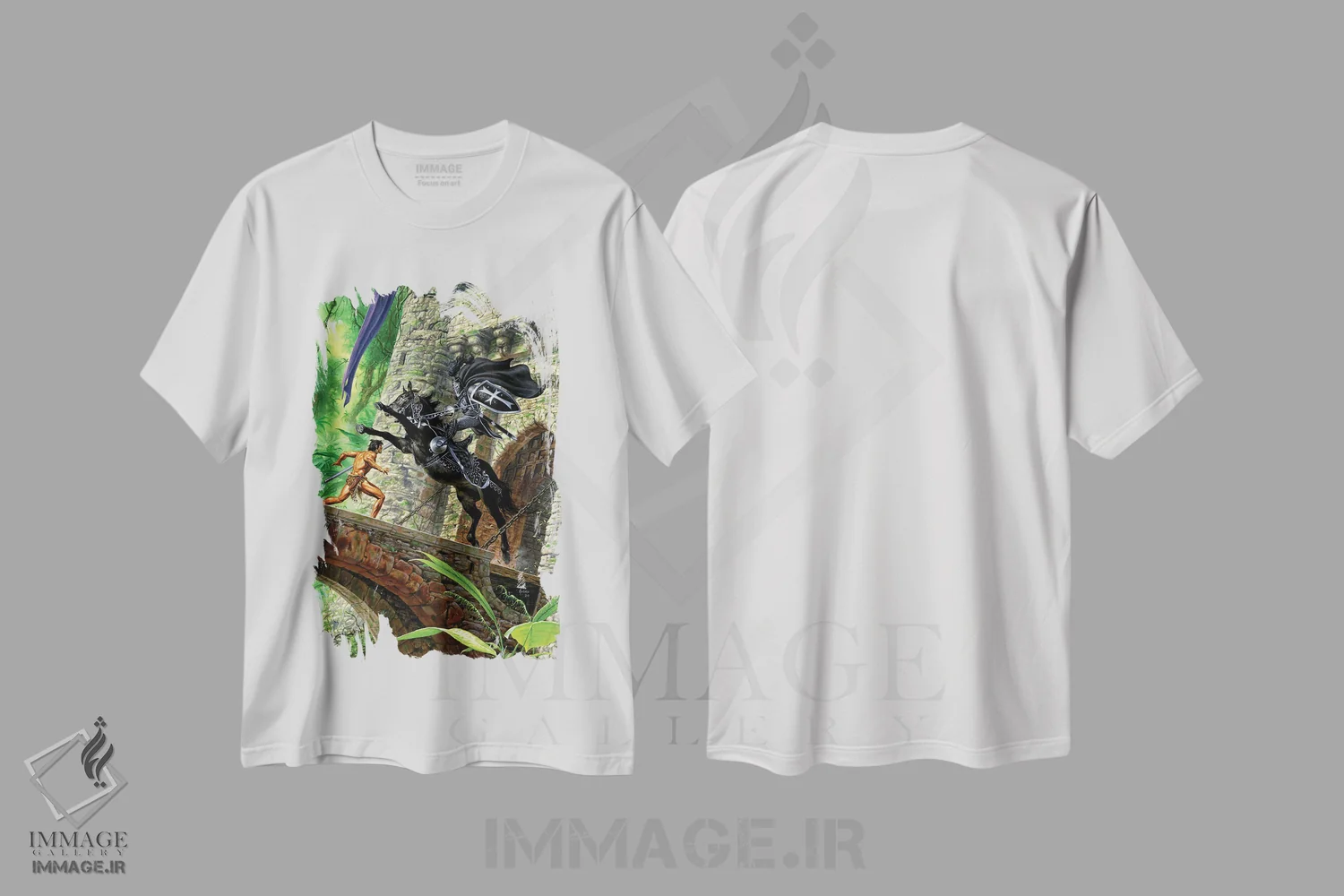 تیشرت سفید طرح دار Lord of the Jungle?,تارزان، ارباب جنگل، هنر دیجیتال اثر جو جوسکو | immage.ir