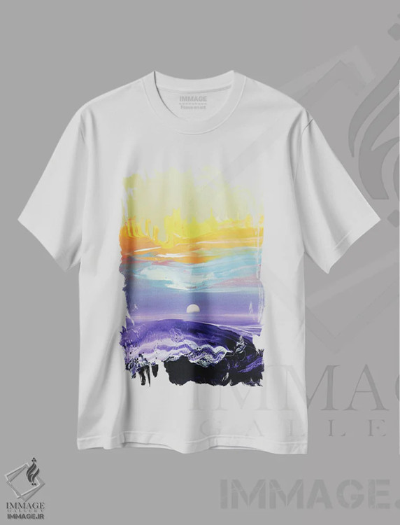 تیشرت سفید طرح دار در سوی دیگر ۱، آبستره اثر جیکوب جوگاشویلی | immage.ir