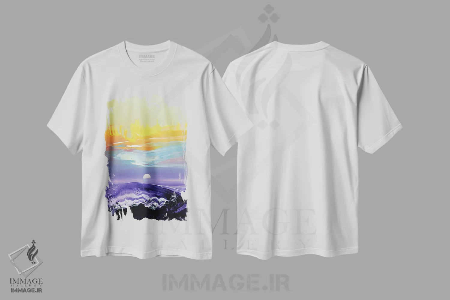 تیشرت سفید طرح دار در سوی دیگر ۱، آبستره اثر جیکوب جوگاشویلی | immage.ir