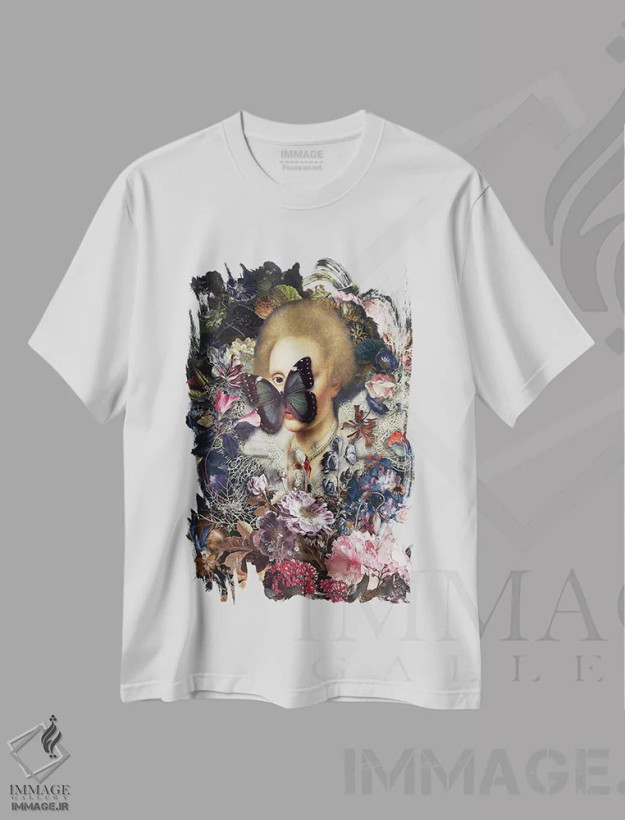 تیشرت سفید طرح دار چشم اثر خوزه لوئیس گوئررو | فروشگاه ایماژ