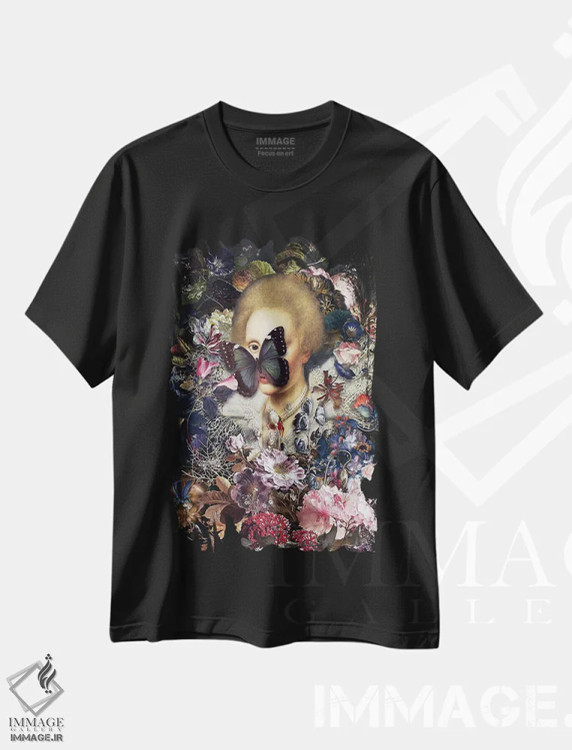 تیشرت مشکی طرح دار چشم اثر خوزه لوئیس گوئررو | immage.ir