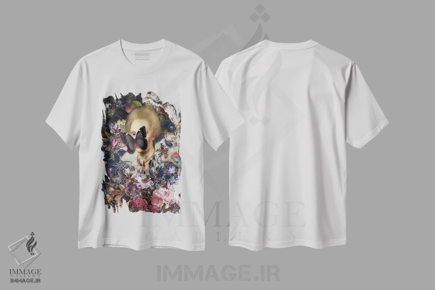تیشرت سفید طرح دار چشم اثر خوزه لوئیس گوئررو | فروشگاه ایماژ
