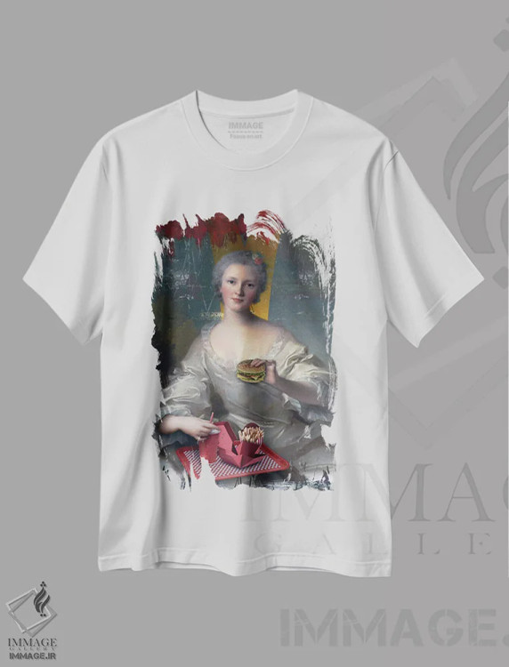 تیشرت سفید طرح دار کلاس کلاسیک، هنر دیجیتال اثر خوزه لوئیس گوئررو | فروشگاه ایماژ