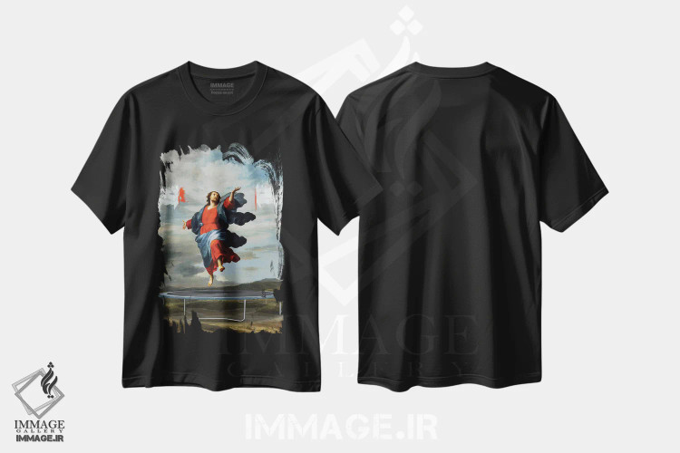 تیشرت مشکی طرح دار پرش اثر خوزه لوئیس گوئررو | immage.ir