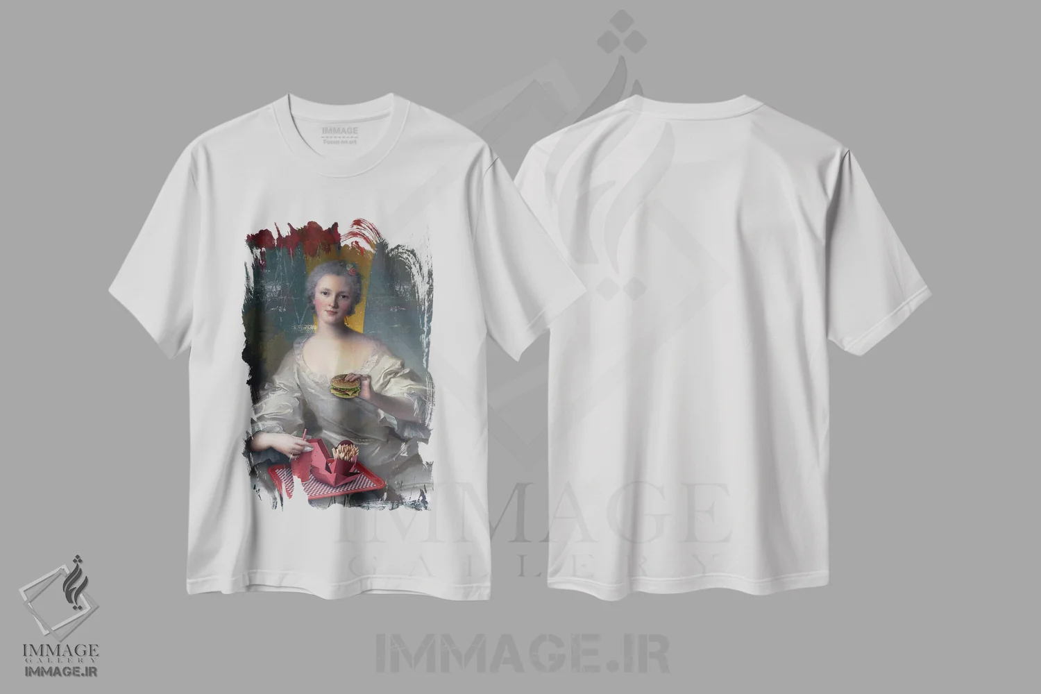 تیشرت سفید طرح دار کلاس کلاسیک، هنر دیجیتال اثر خوزه لوئیس گوئررو | فروشگاه ایماژ