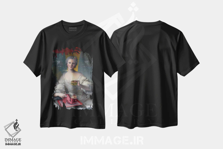 تیشرت مشکی طرح دار کلاس کلاسیک، هنر دیجیتال اثر خوزه لوئیس گوئررو | immage.ir