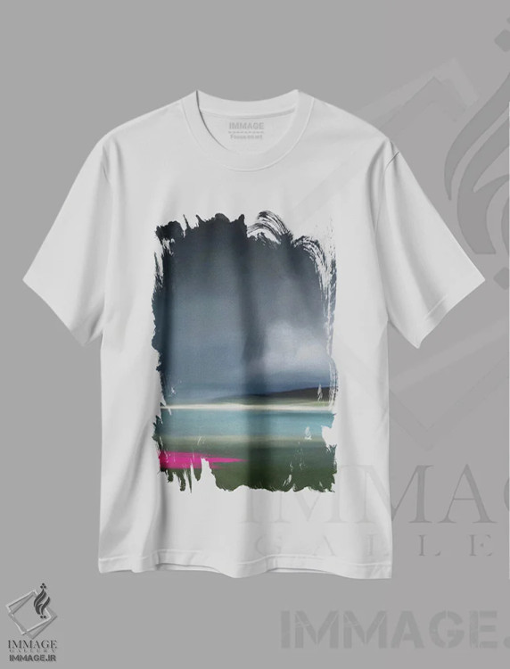 تیشرت سفید طرح دار ویکن صورتی، تزئینی اثر جولیانا لوومر | immage.ir