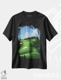 تیشرت مشکی طرح دار عشق به سبز، تزئینی اثر جری لوفارو | فروشگاه ایماژ